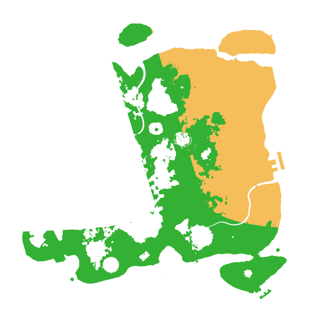 Biome Rust Map: Procedural Map, Size: 3500, Seed: 541943