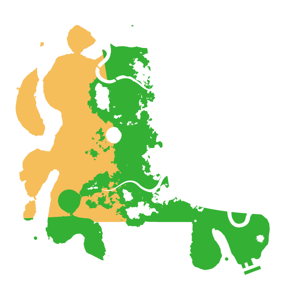 Biome Rust Map: Procedural Map, Size: 3500, Seed: 625373