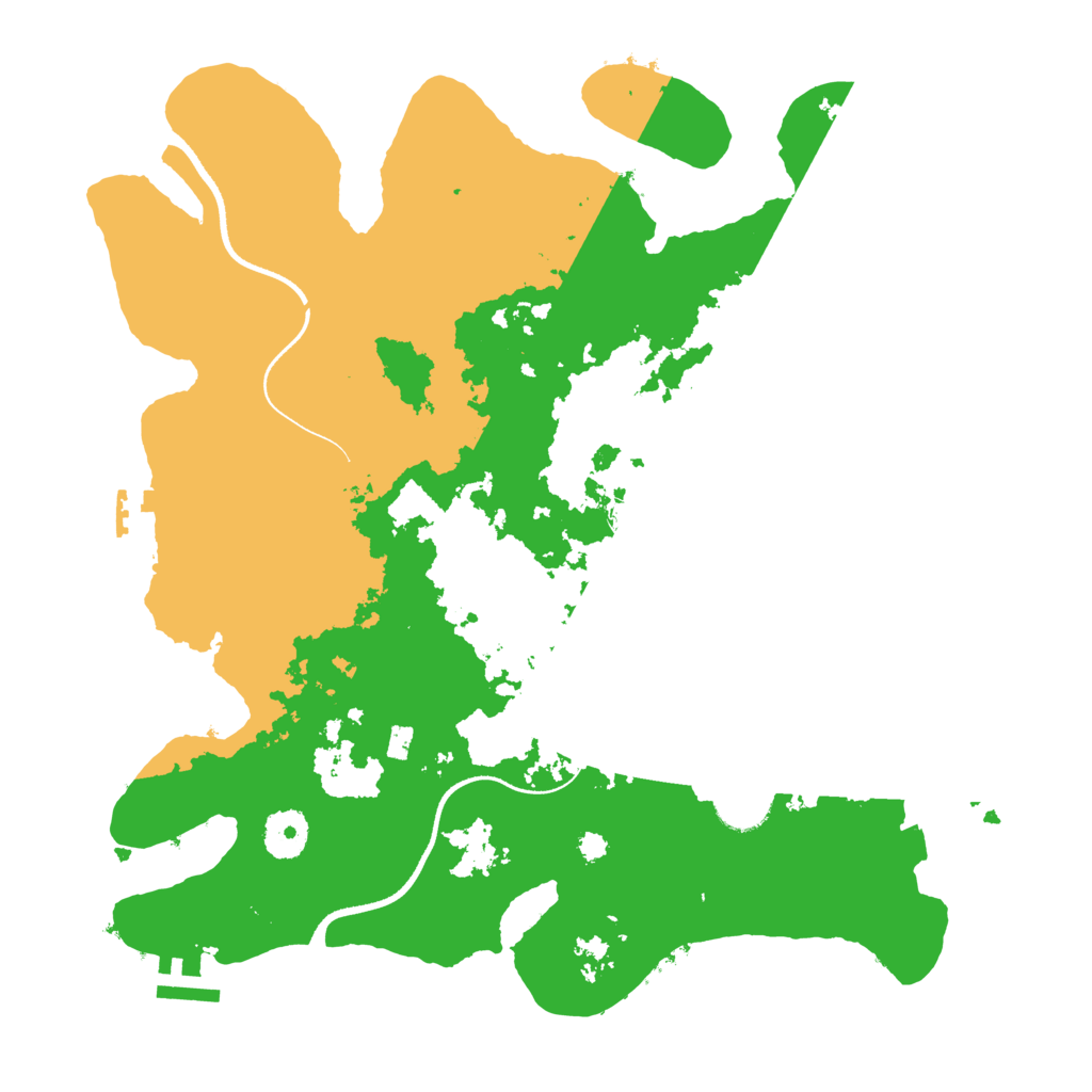 Biome Rust Map: Procedural Map, Size: 3500, Seed: 425494