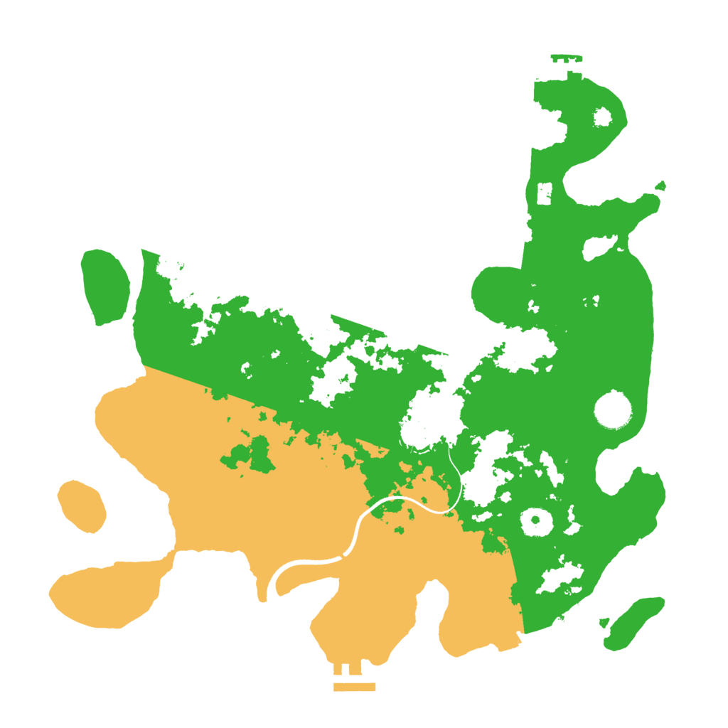 Biome Rust Map: Procedural Map, Size: 3500, Seed: 674434