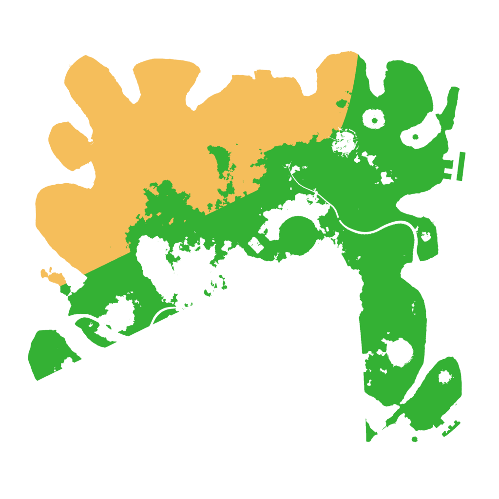 Biome Rust Map: Procedural Map, Size: 3500, Seed: 572069