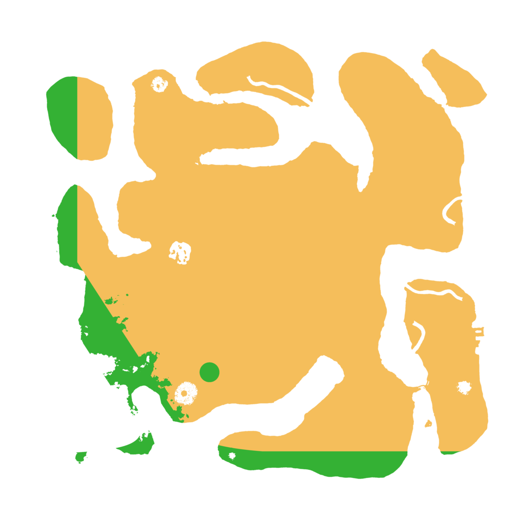 Biome Rust Map: Procedural Map, Size: 3500, Seed: 932735807