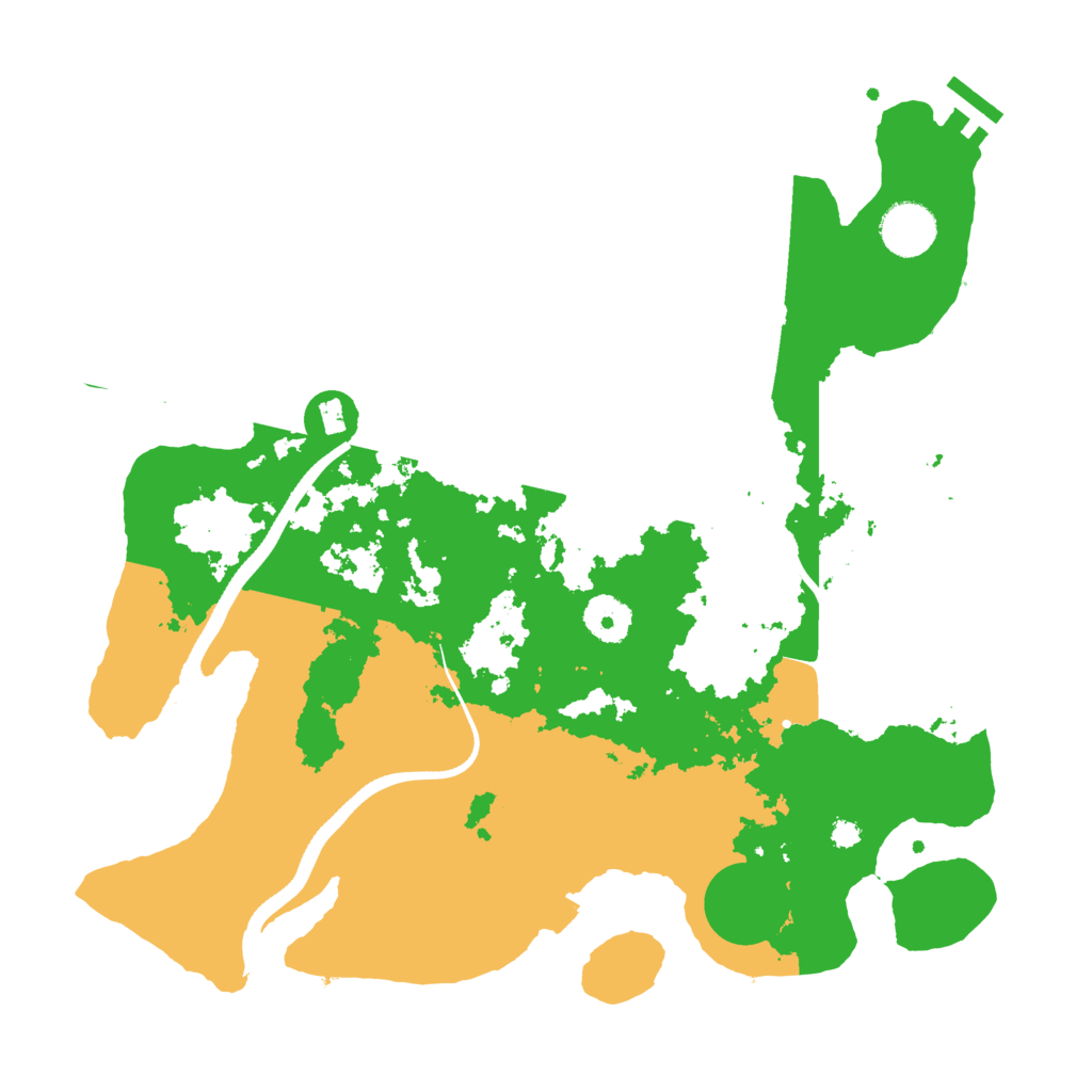 Biome Rust Map: Procedural Map, Size: 3500, Seed: 268963