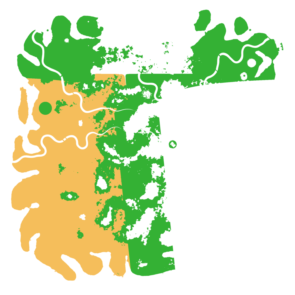 Biome Rust Map: Procedural Map, Size: 6000, Seed: 6534543