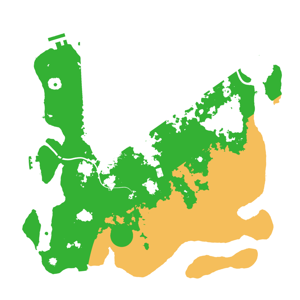 Biome Rust Map: Procedural Map, Size: 3500, Seed: 502338