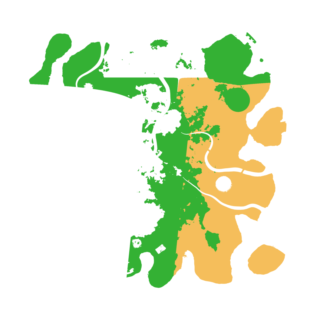 Biome Rust Map: Procedural Map, Size: 3500, Seed: 983198479