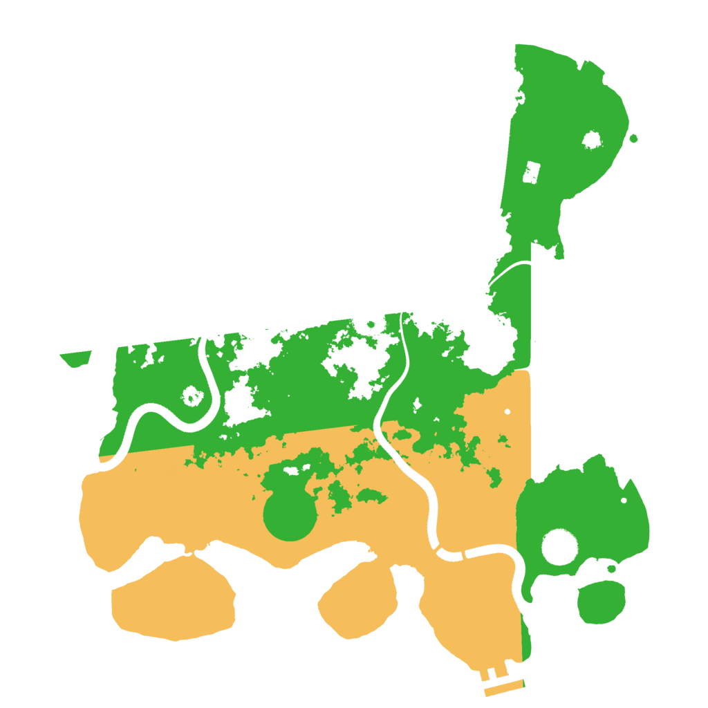 Biome Rust Map: Procedural Map, Size: 3500, Seed: 552572