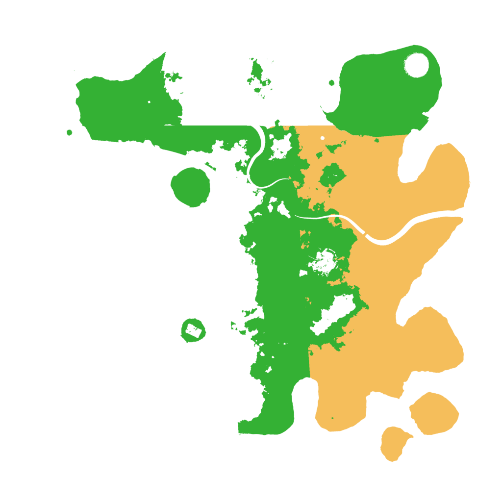 Biome Rust Map: Procedural Map, Size: 3600, Seed: 234234343