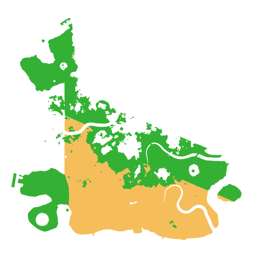 Biome Rust Map: Procedural Map, Size: 3500, Seed: 178670