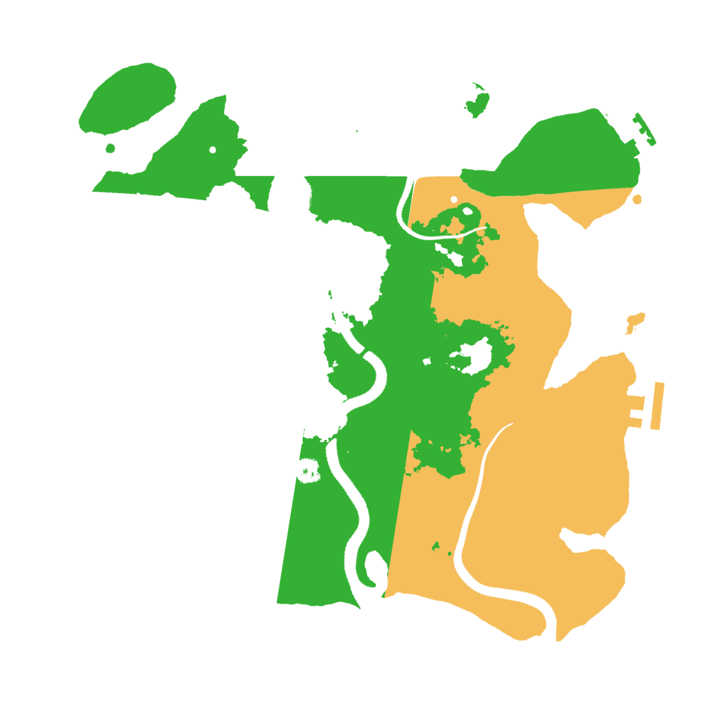 Biome Rust Map: Procedural Map, Size: 3000, Seed: 1638304