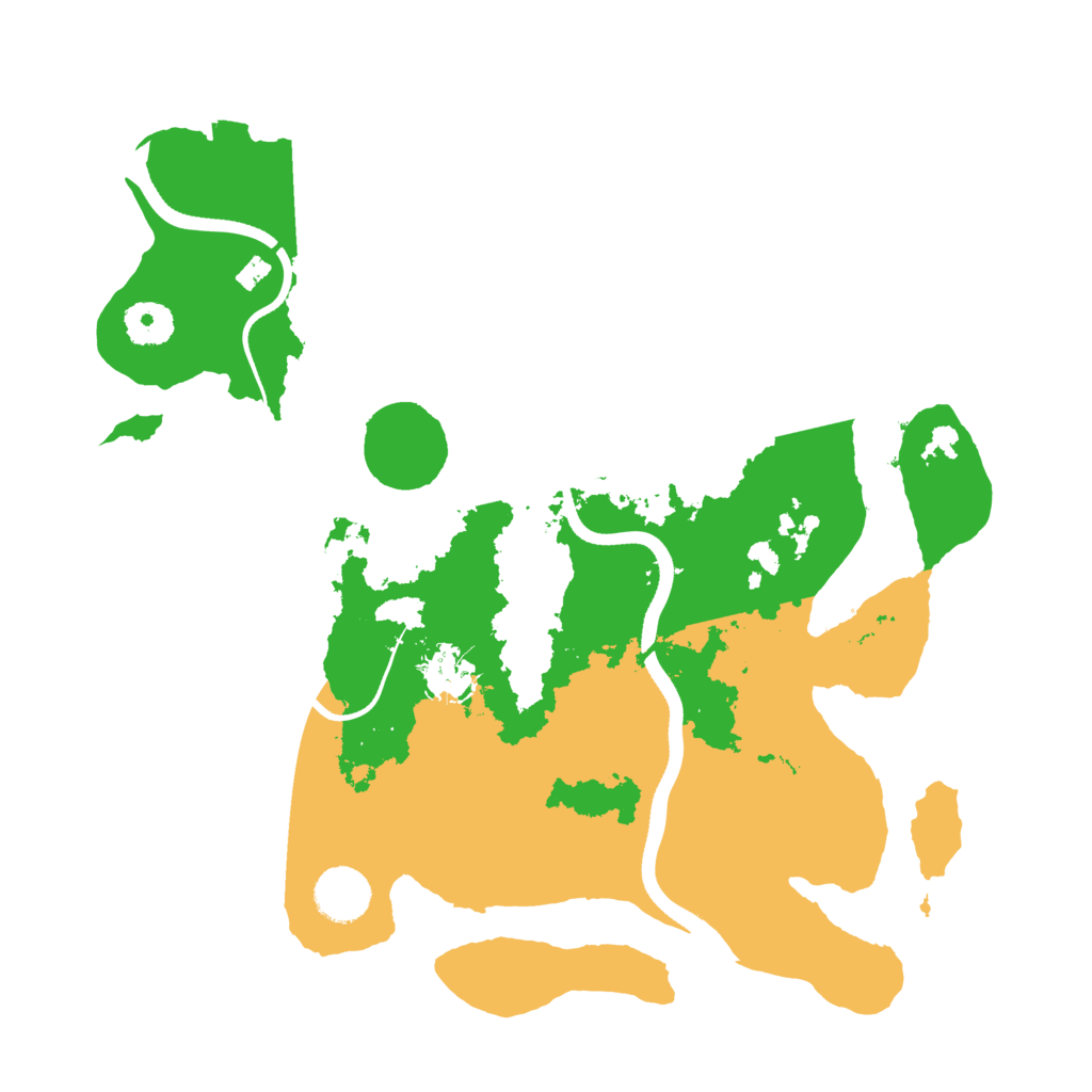 Biome Rust Map: Procedural Map, Size: 3500, Seed: 496036