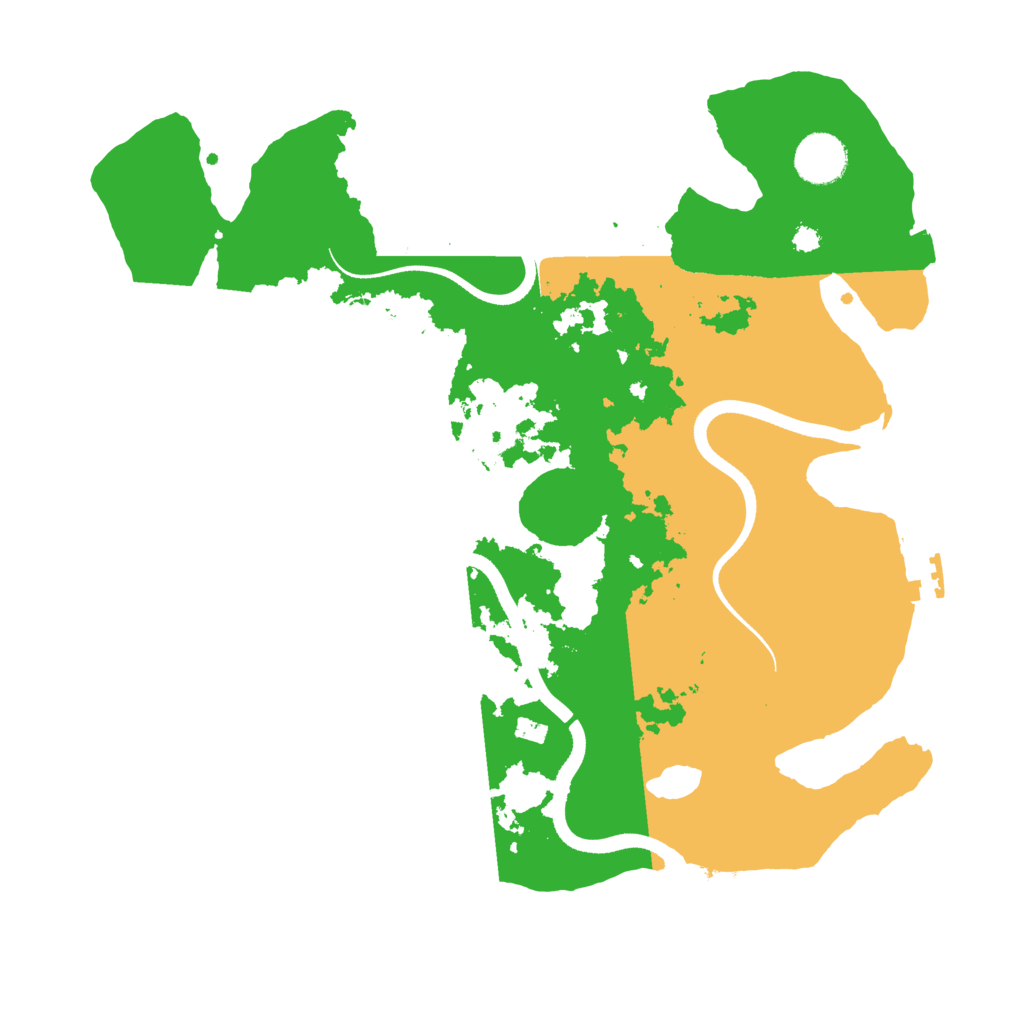 Biome Rust Map: Procedural Map, Size: 3500, Seed: 5594487