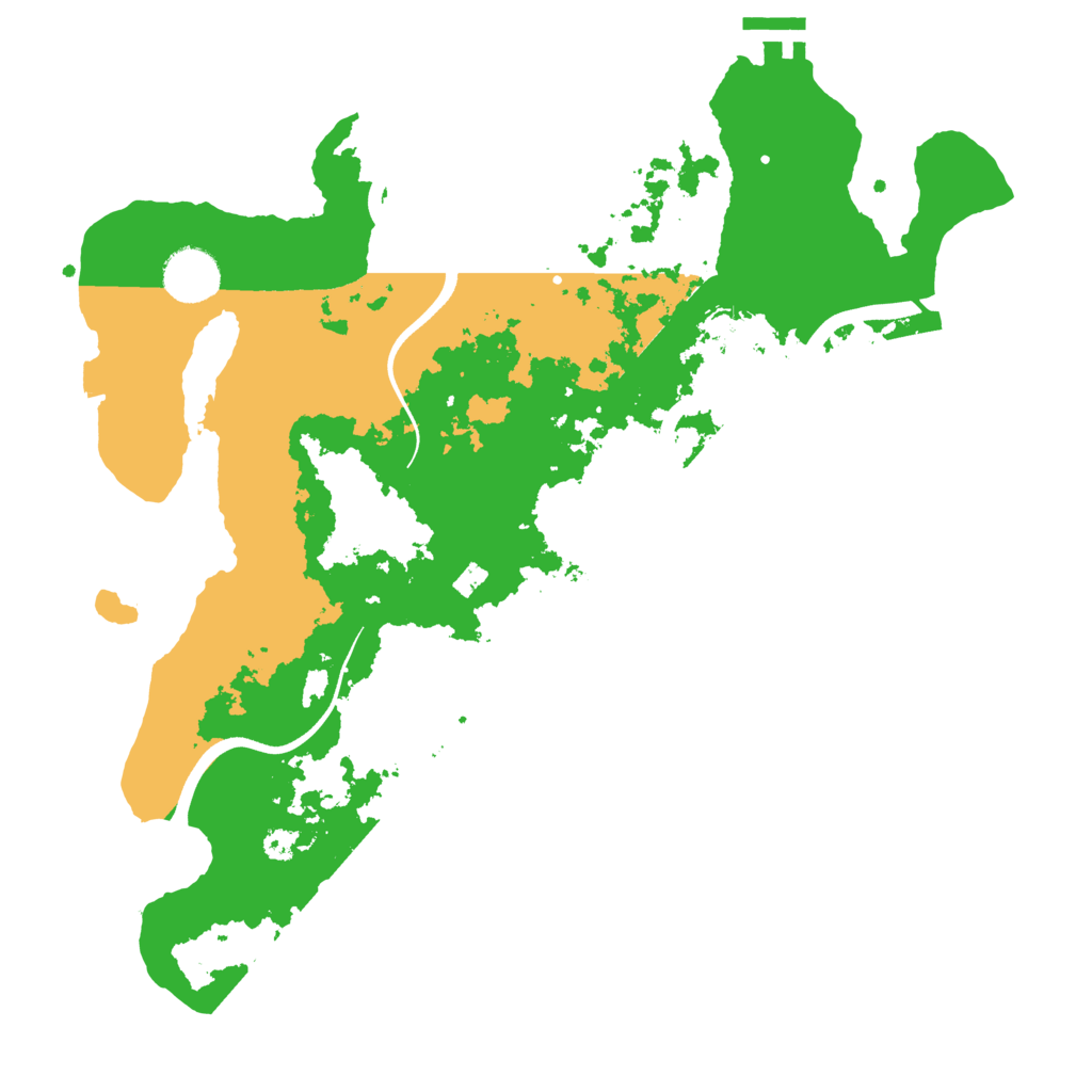 Biome Rust Map: Procedural Map, Size: 3500, Seed: 941057