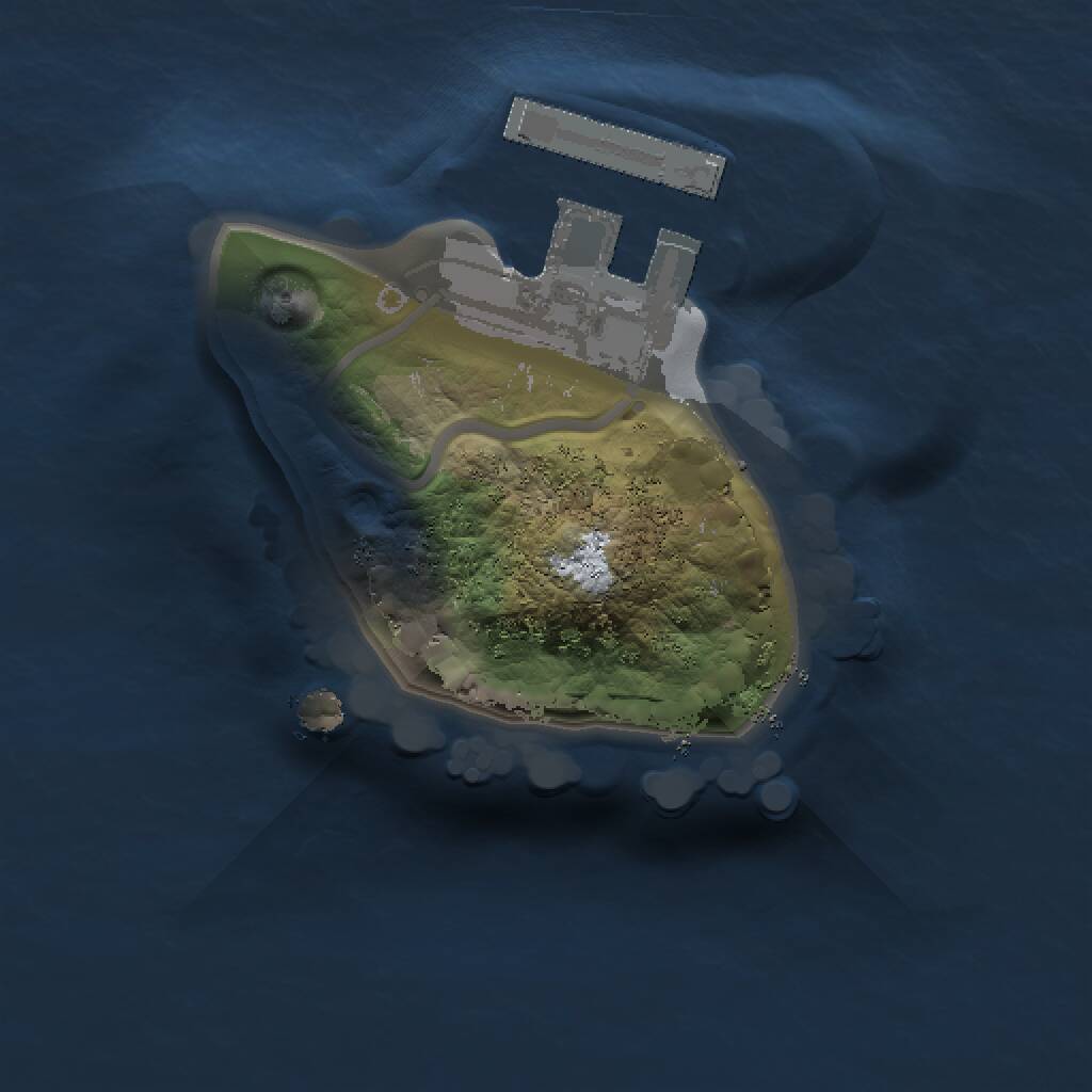 Rust Map: Procedural Map, Size: 1000, Seed: 431153, 2 Monuments