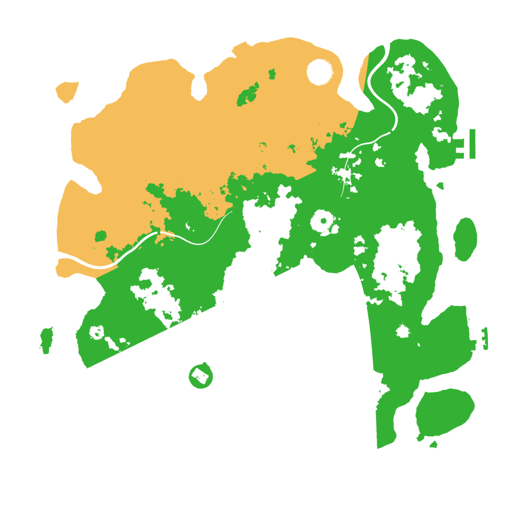 Biome Rust Map: Procedural Map, Size: 3500, Seed: 93522186