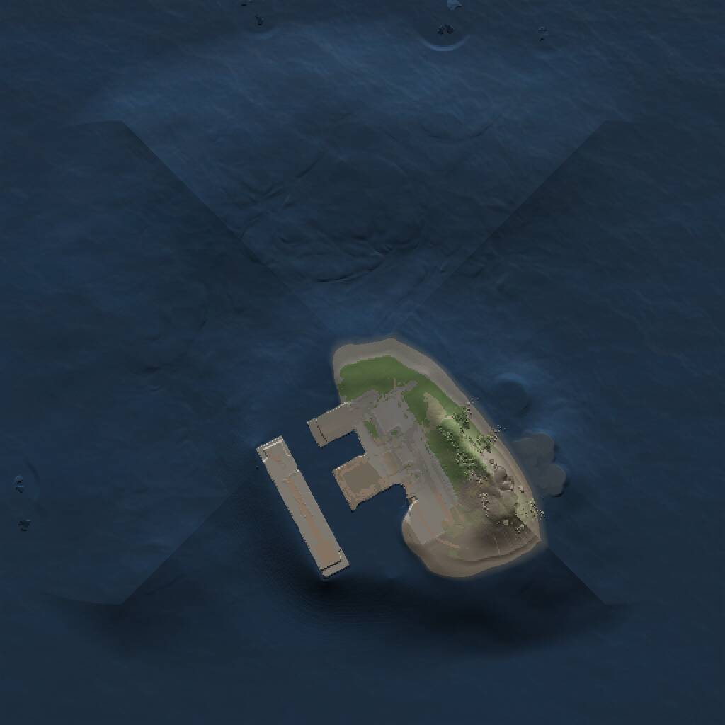 Rust Map: Procedural Map, Size: 1000, Seed: 869575, 2 Monuments