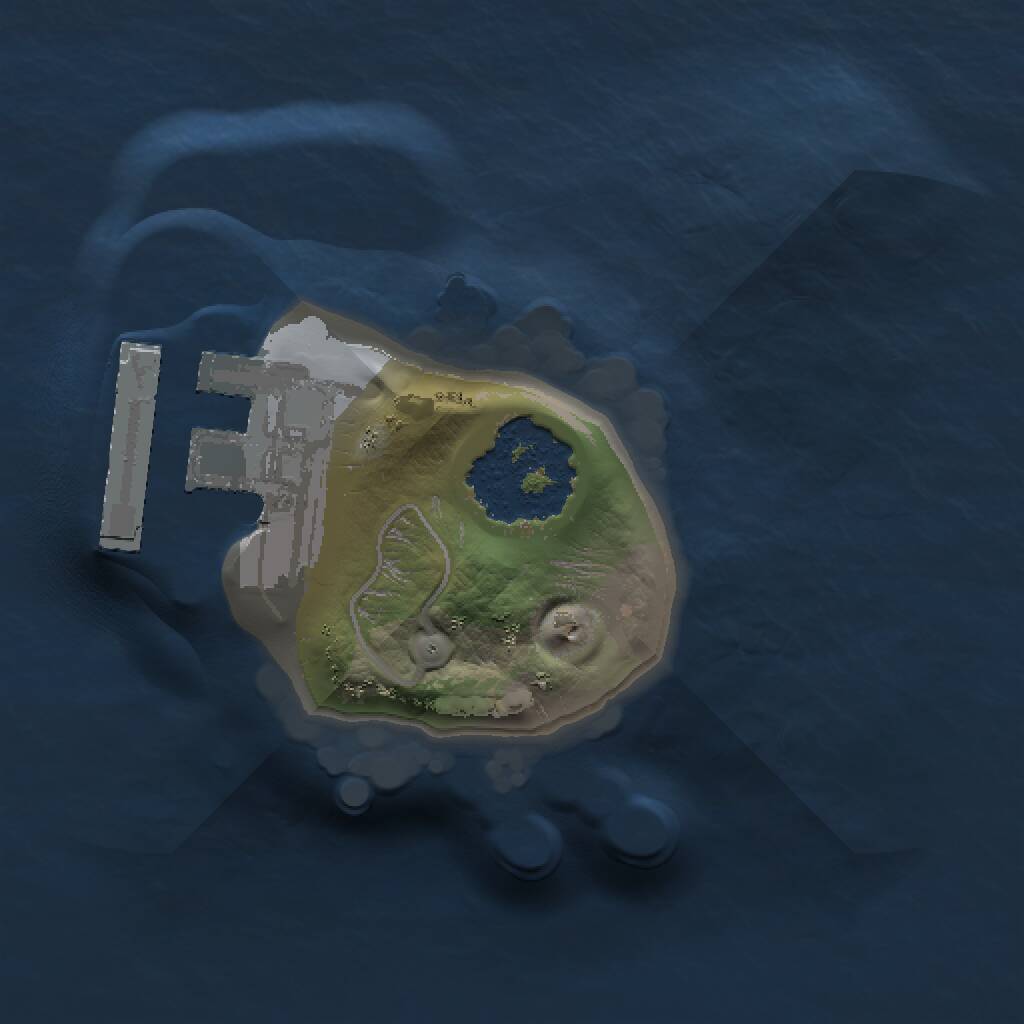 Rust Map: Procedural Map, Size: 1000, Seed: 320998, 2 Monuments