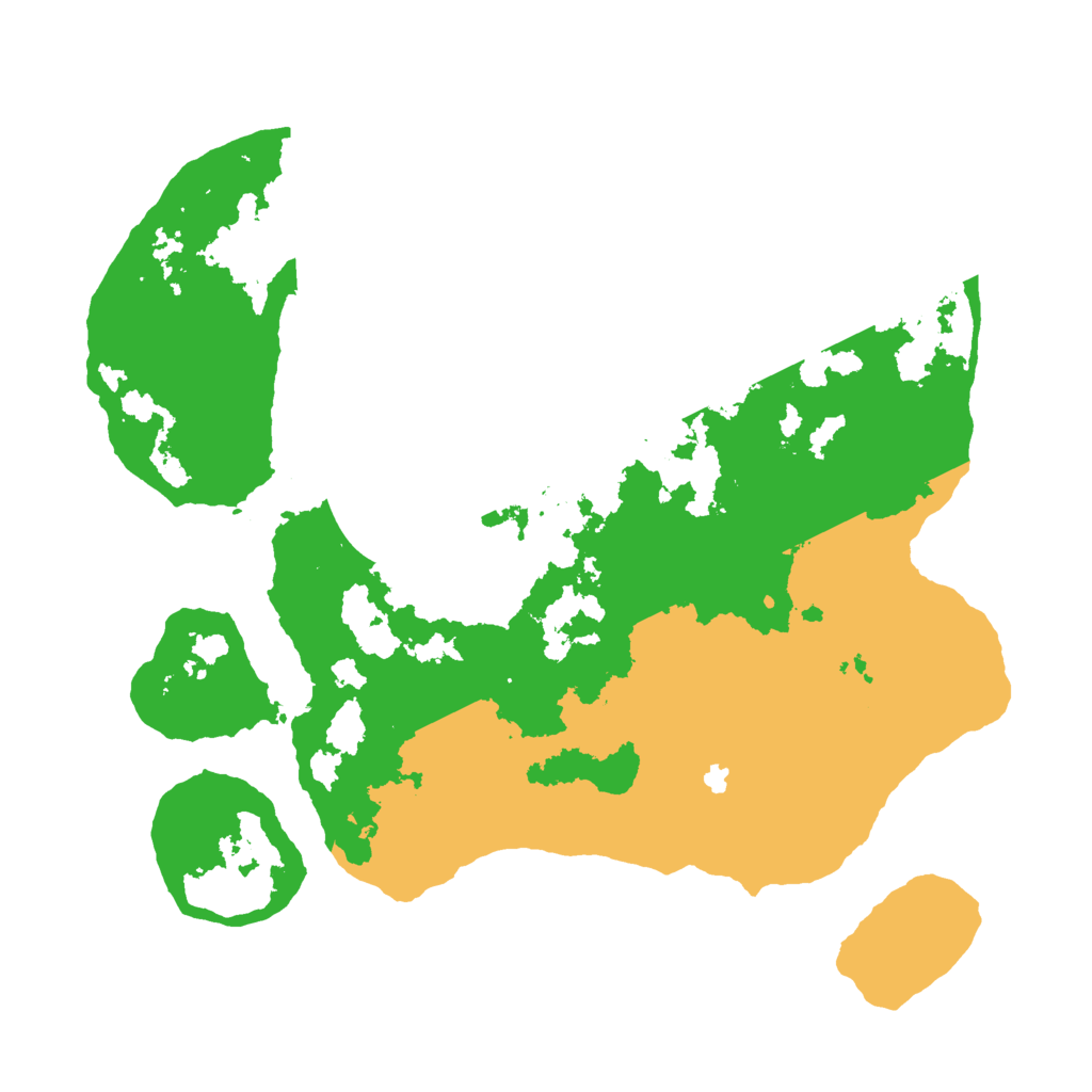 Biome Rust Map: Barren, Size: 2500, Seed: 2052021