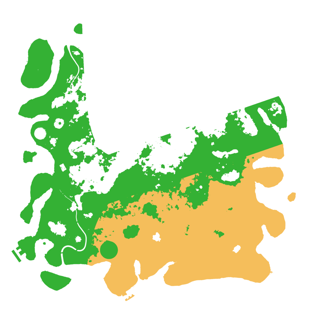 Biome Rust Map: Procedural Map, Size: 4600, Seed: 412512