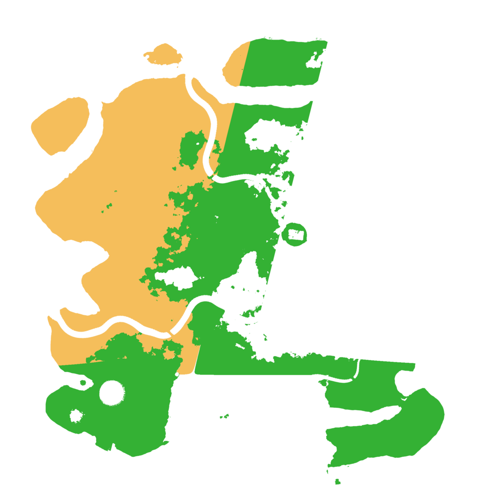 Biome Rust Map: Procedural Map, Size: 3500, Seed: 477839