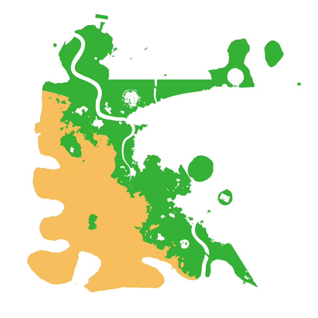 Biome Rust Map: Procedural Map, Size: 3500, Seed: 1546