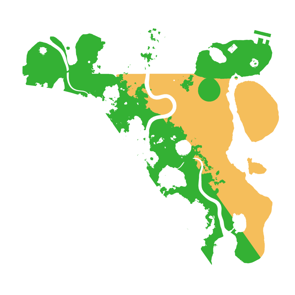 Biome Rust Map: Procedural Map, Size: 3500, Seed: 91315628