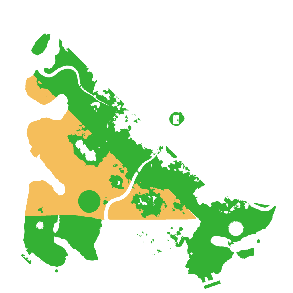 Biome Rust Map: Procedural Map, Size: 3500, Seed: 542485