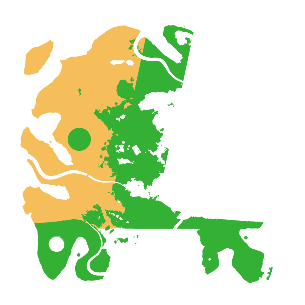 Biome Rust Map: Procedural Map, Size: 3500, Seed: 209684954