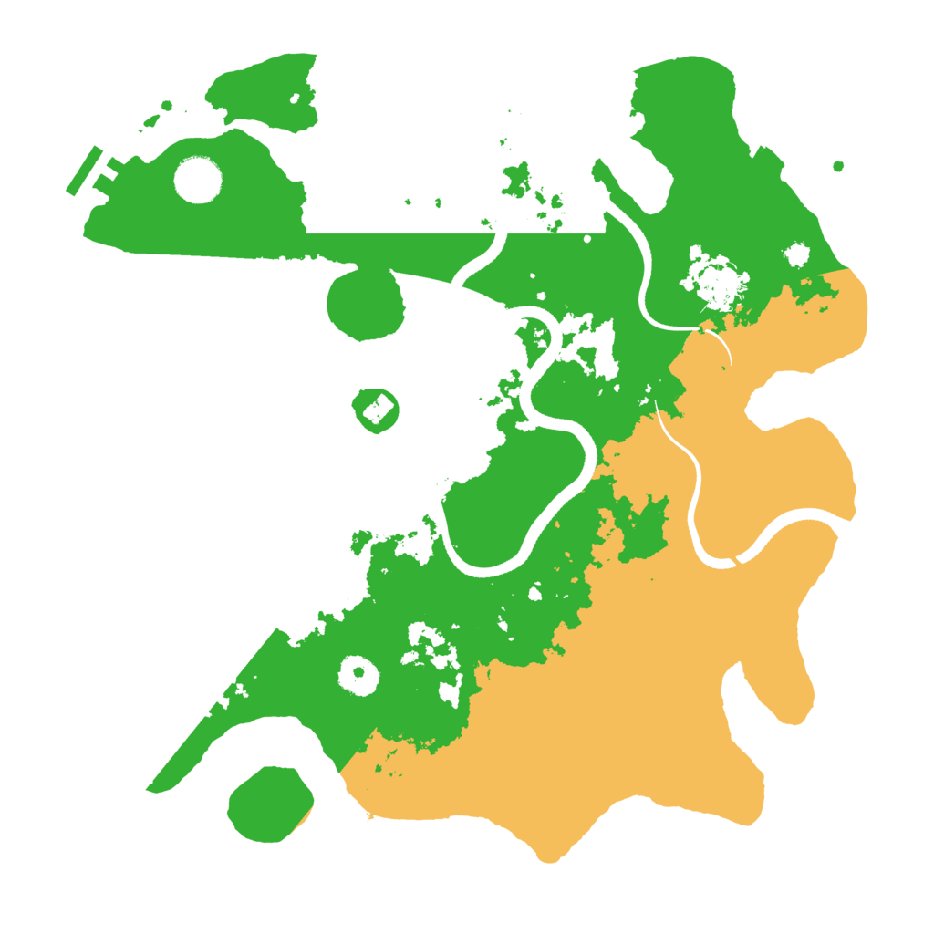 Biome Rust Map: Procedural Map, Size: 3500, Seed: 86948203