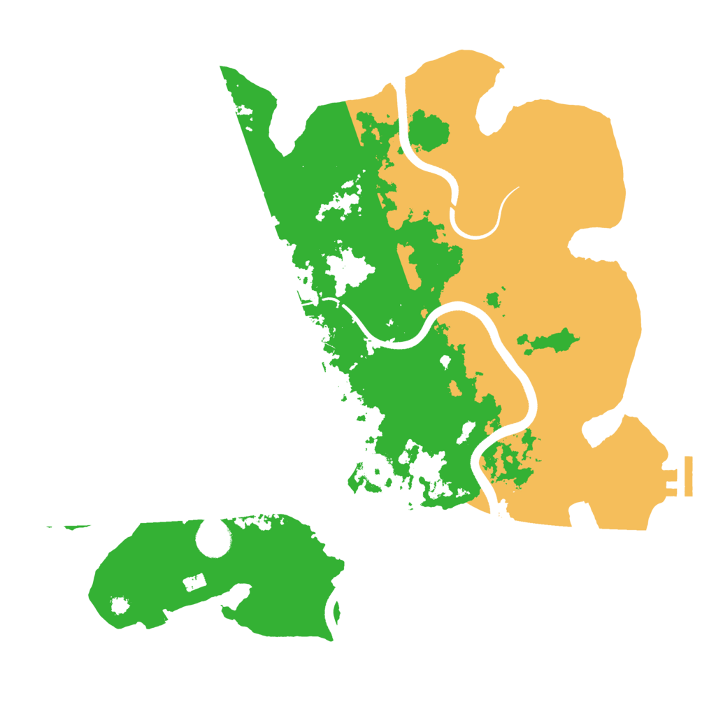 Biome Rust Map: Procedural Map, Size: 3600, Seed: 8393984