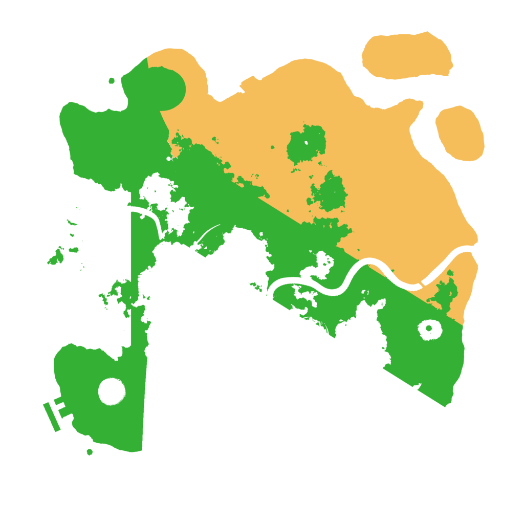 Biome Rust Map: Procedural Map, Size: 3500, Seed: 831683