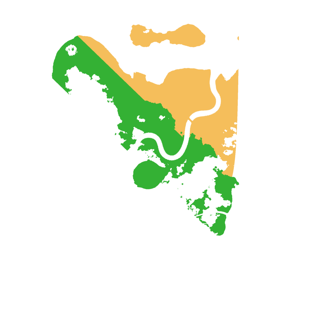 Biome Rust Map: Procedural Map, Size: 3000, Seed: 27634343