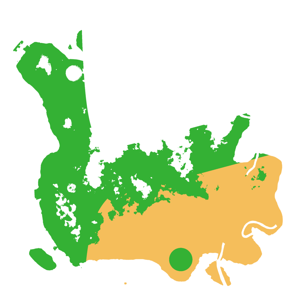 Biome Rust Map: Procedural Map, Size: 3500, Seed: 301899