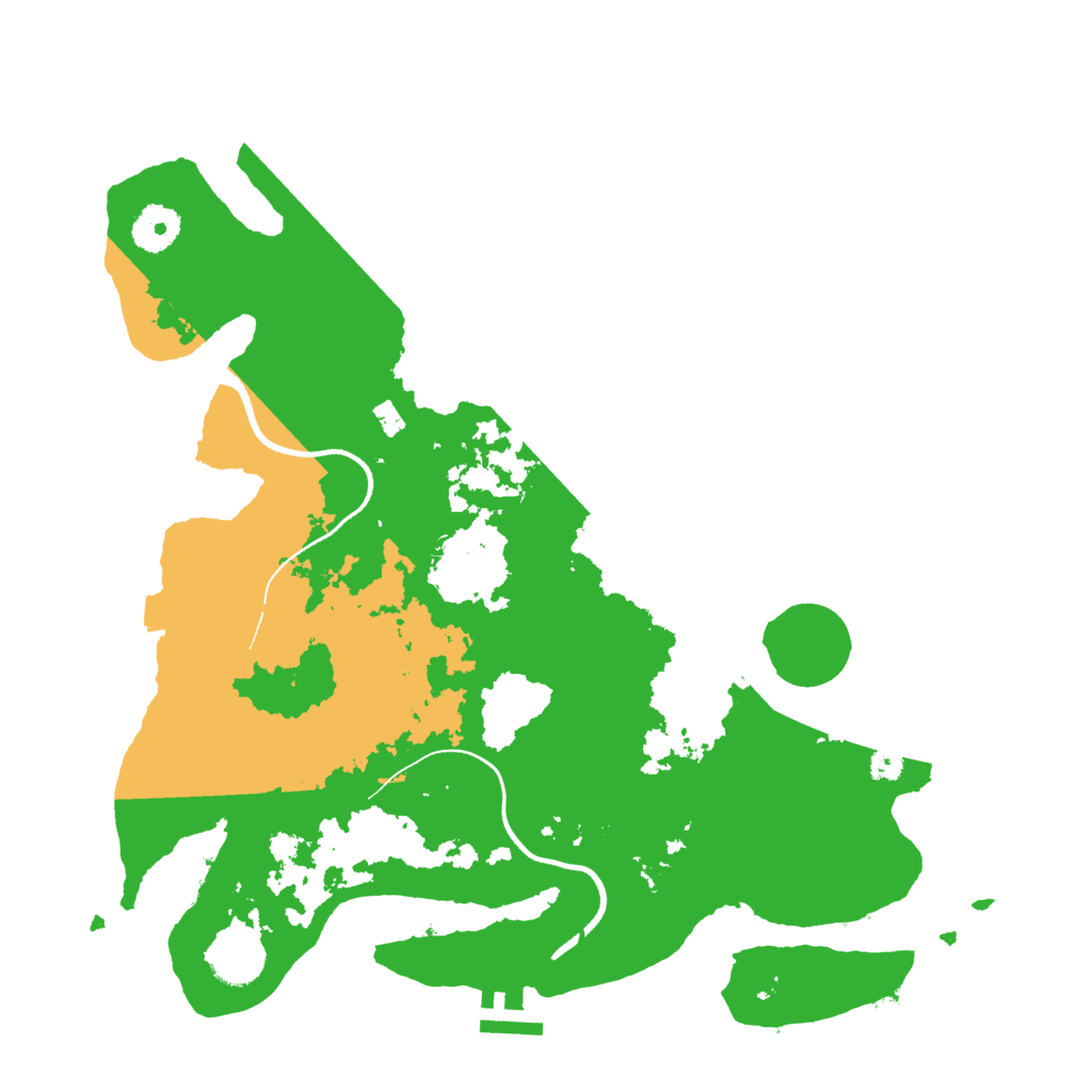 Biome Rust Map: Procedural Map, Size: 3500, Seed: 184743
