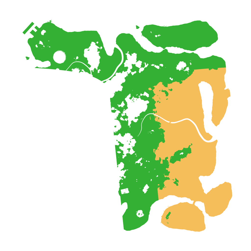 Biome Rust Map: Procedural Map, Size: 3500, Seed: 340027