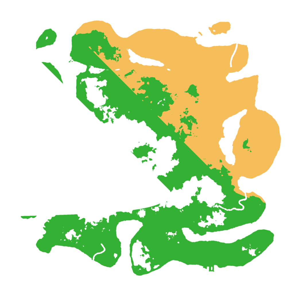 Biome Rust Map: Procedural Map, Size: 3500, Seed: 813053