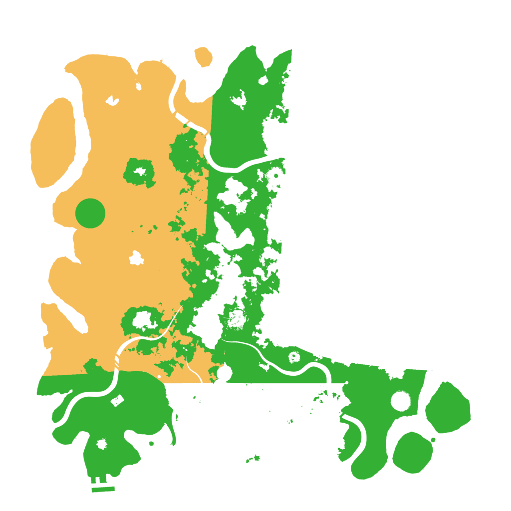 Biome Rust Map: Procedural Map, Size: 4500, Seed: 43352454