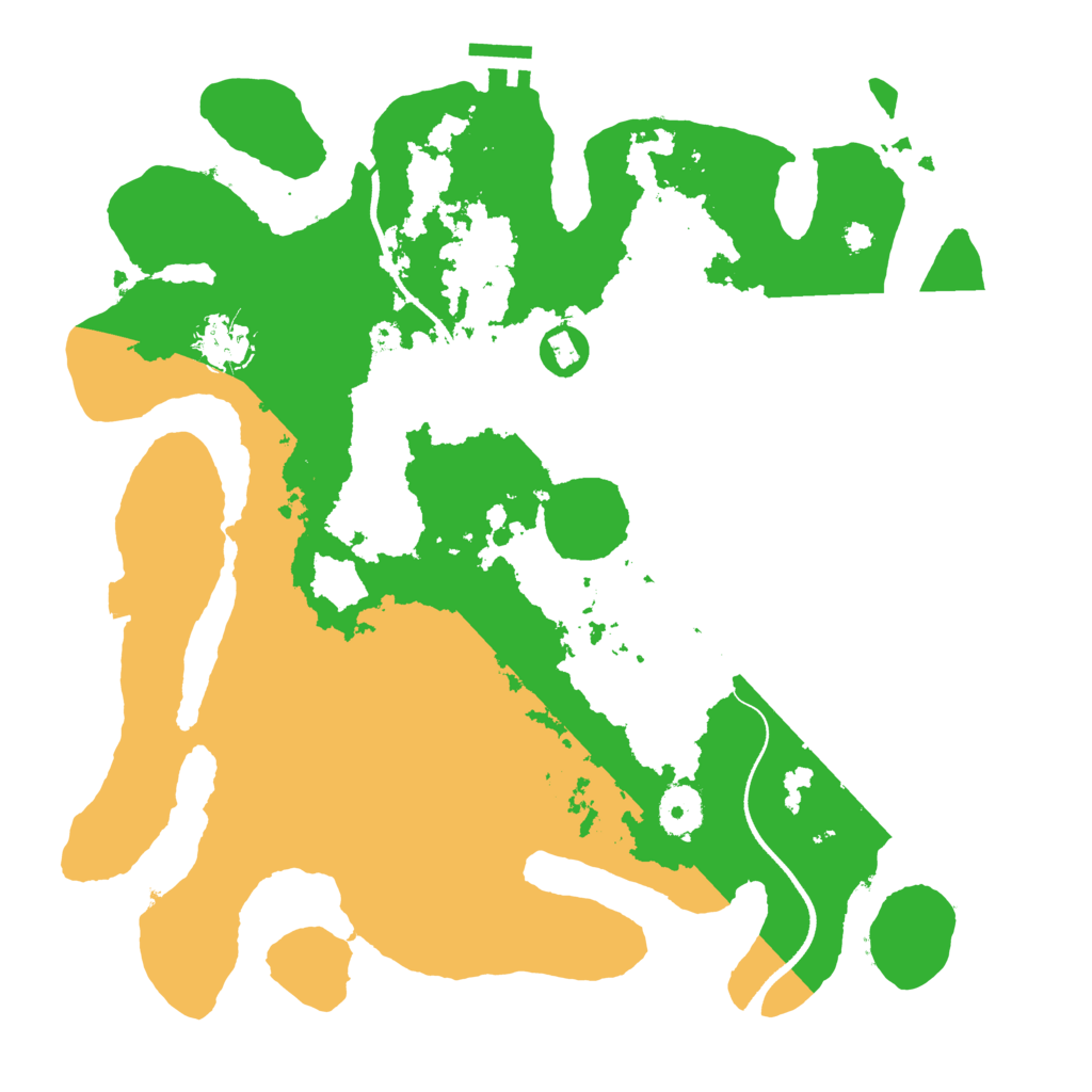 Biome Rust Map: Procedural Map, Size: 3500, Seed: 138311