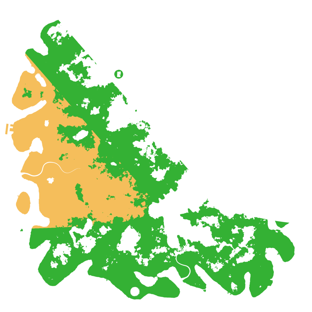 Biome Rust Map: Procedural Map, Size: 6000, Seed: 4800