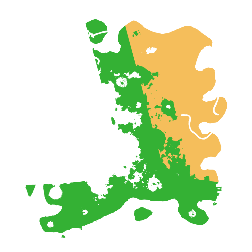 Biome Rust Map: Procedural Map, Size: 3500, Seed: 110458451