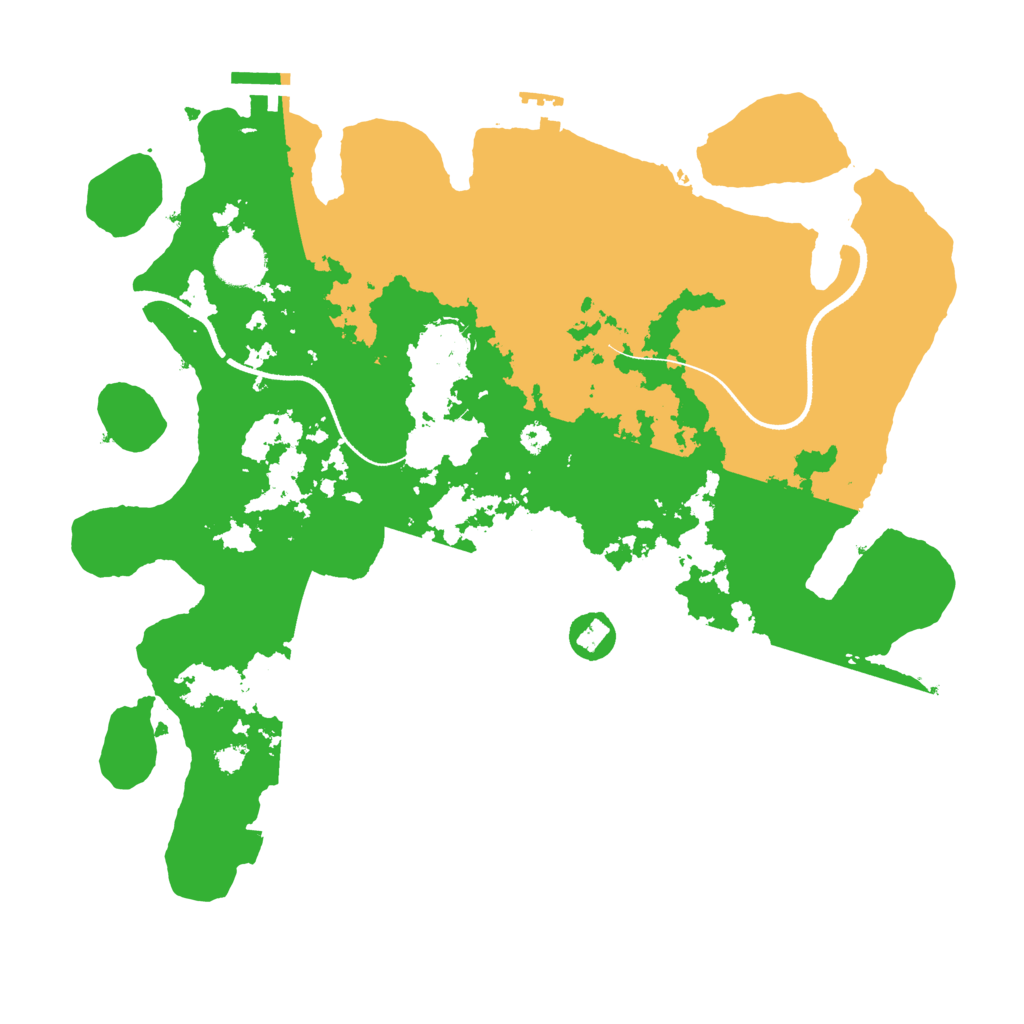 Biome Rust Map: Procedural Map, Size: 3500, Seed: 316329