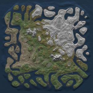 Thumbnail Rust Map: Procedural Map, Size: 6000, Seed: 5000, 19 Monuments