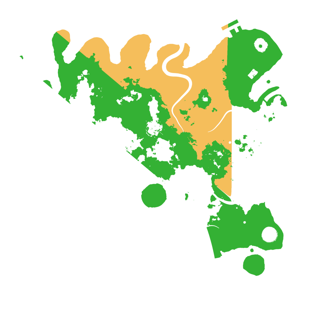Biome Rust Map: Procedural Map, Size: 3500, Seed: 344468