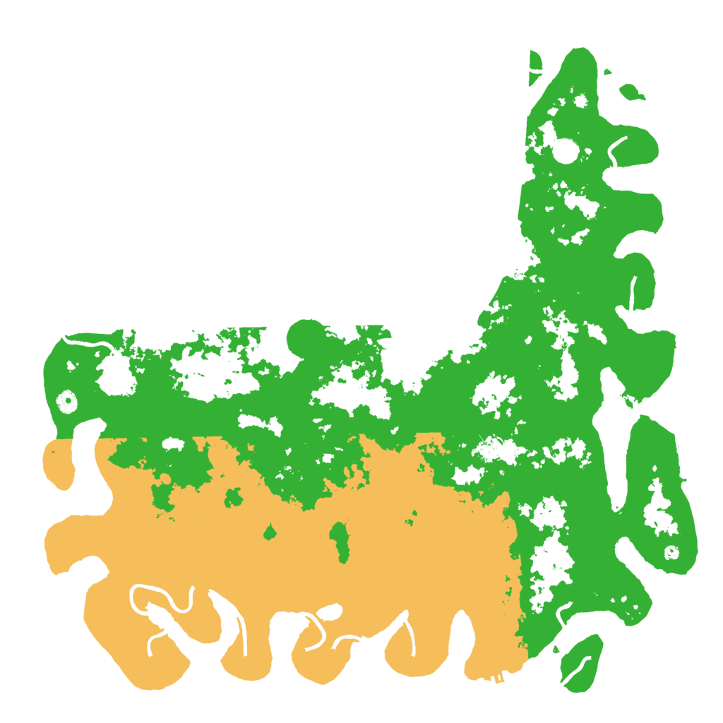 Biome Rust Map: Procedural Map, Size: 5000, Seed: 123454355