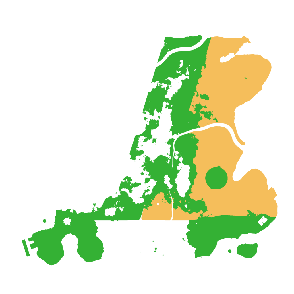 Biome Rust Map: Procedural Map, Size: 3500, Seed: 177827