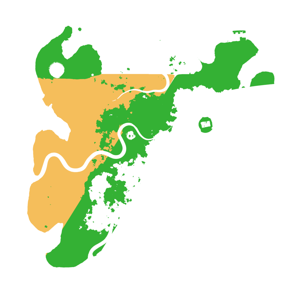Biome Rust Map: Procedural Map, Size: 3500, Seed: 727536