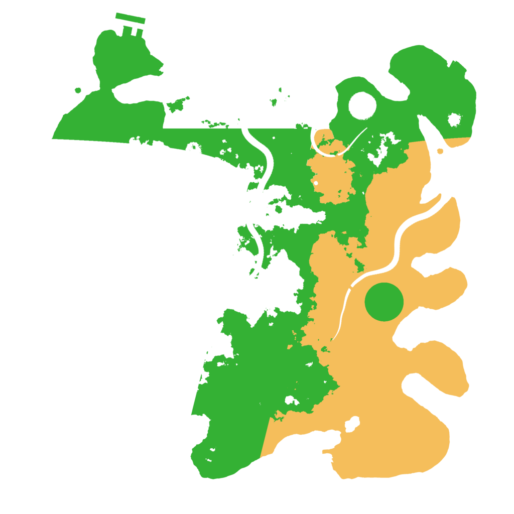Biome Rust Map: Procedural Map, Size: 3500, Seed: 740186264