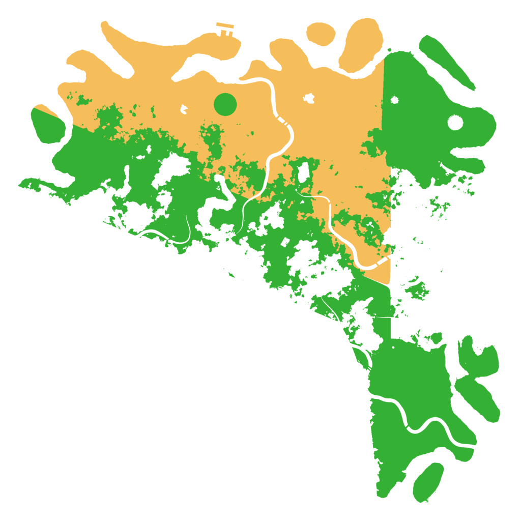 Biome Rust Map: Procedural Map, Size: 6000, Seed: 911