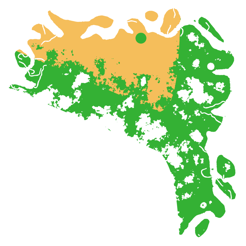 Biome Rust Map: Procedural Map, Size: 6000, Seed: 911