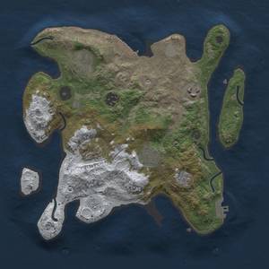 Rust Map: Procedural Map, Size: 3000, Seed: 148814, 15 Monuments